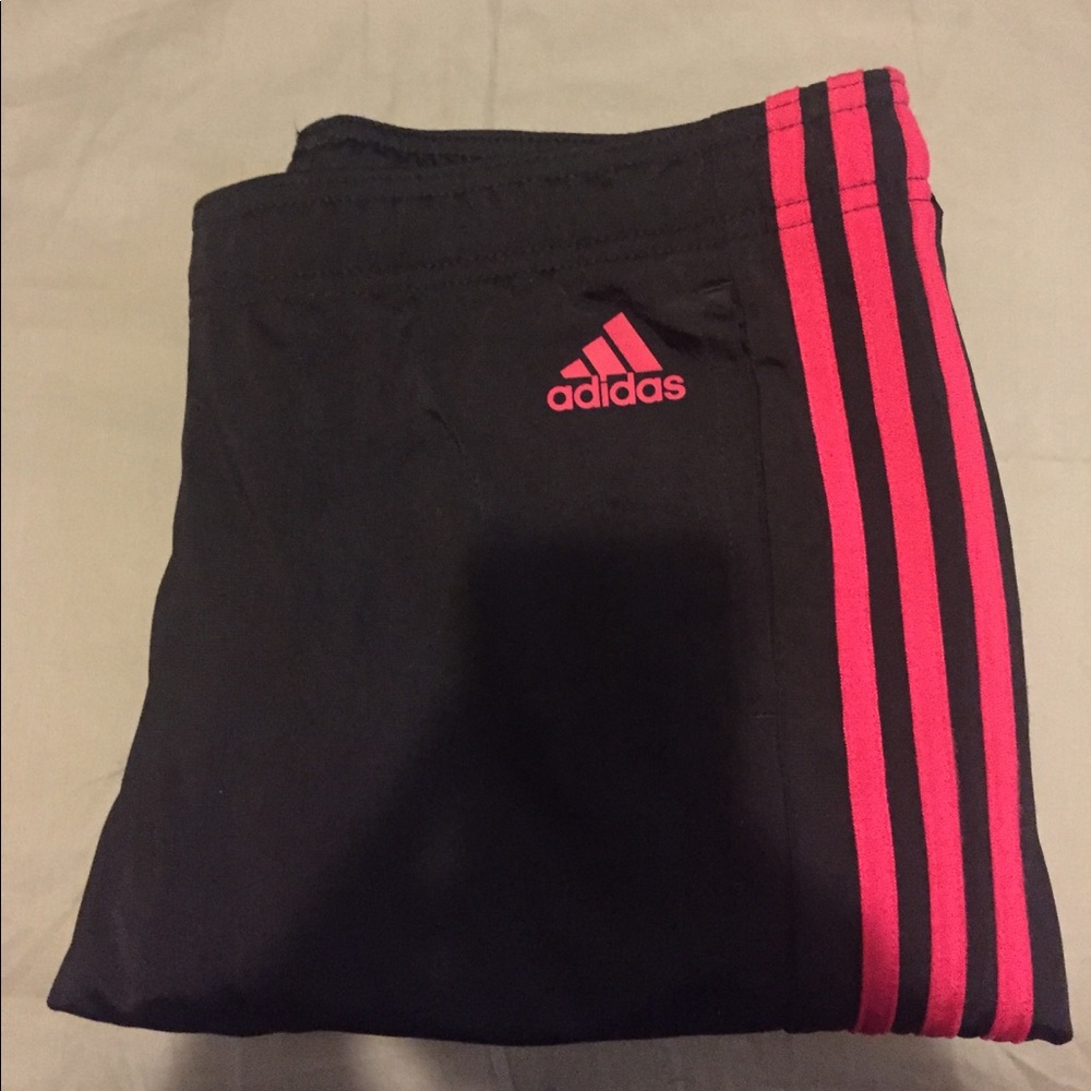 Adidas Straight Pink Three Striped Pants